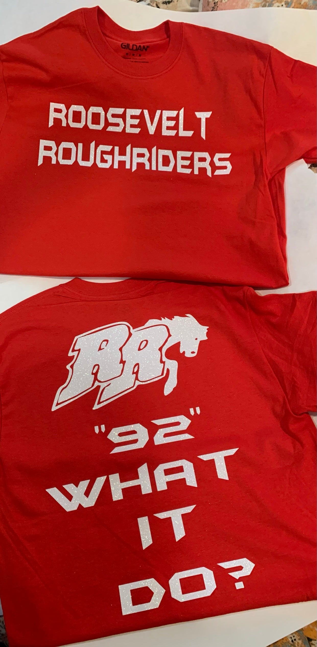 RoughRiders Class of 92  Red T-Shirt