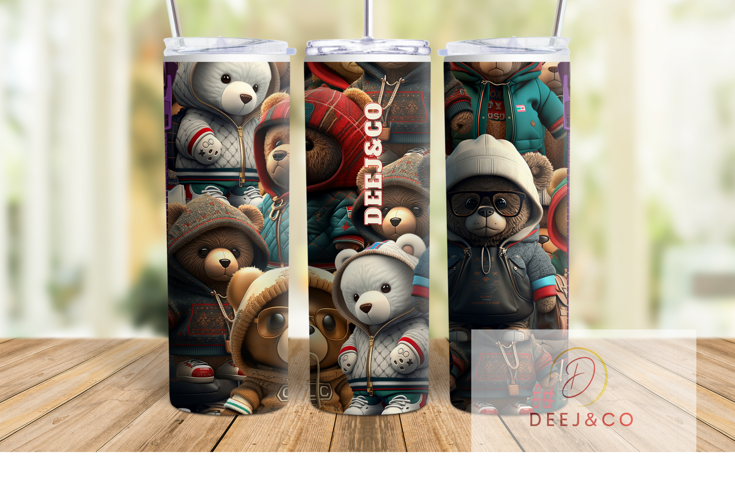 20oz Teddy Bear Fashion Tumbler